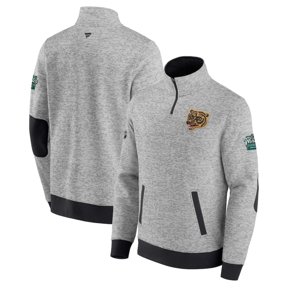 Boston Bruins Fanatics 2023 NHL Winter Classic Authentic Pro Quarter-Zip